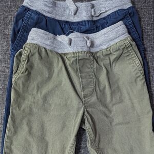 Kids' Olive and Navy Jogger Pants